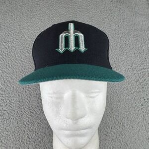 Seattle Mariners New Era 59fifty Blue Green‎ Hat Cap MLB 6 3/4 Player Hat